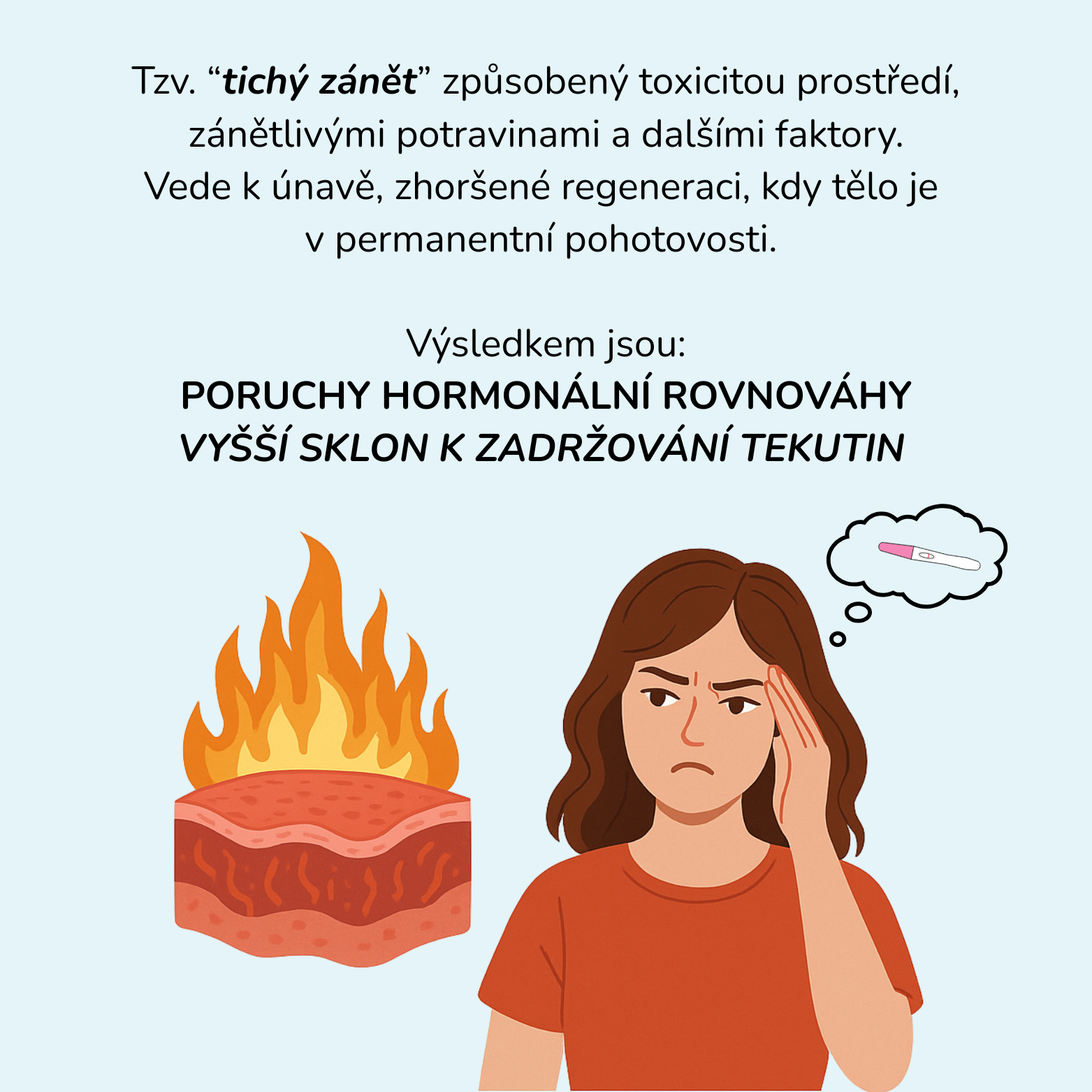 Tzv. “tichý zánět” způsobený toxicitou prostředí, zánětlivými potravinami a dalšími faktory